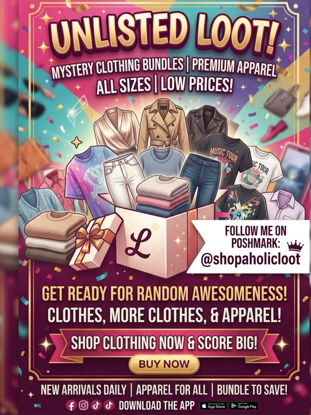 Unlisted loot Fashion Wear 4 every 1!